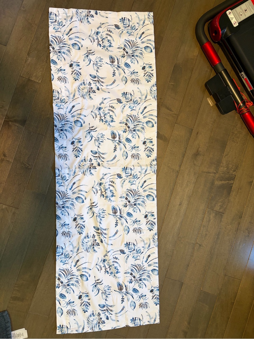 Blue Floral Valance